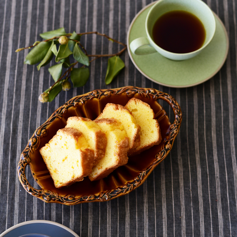 Fanette Oval Plate Caramel｜studio m'