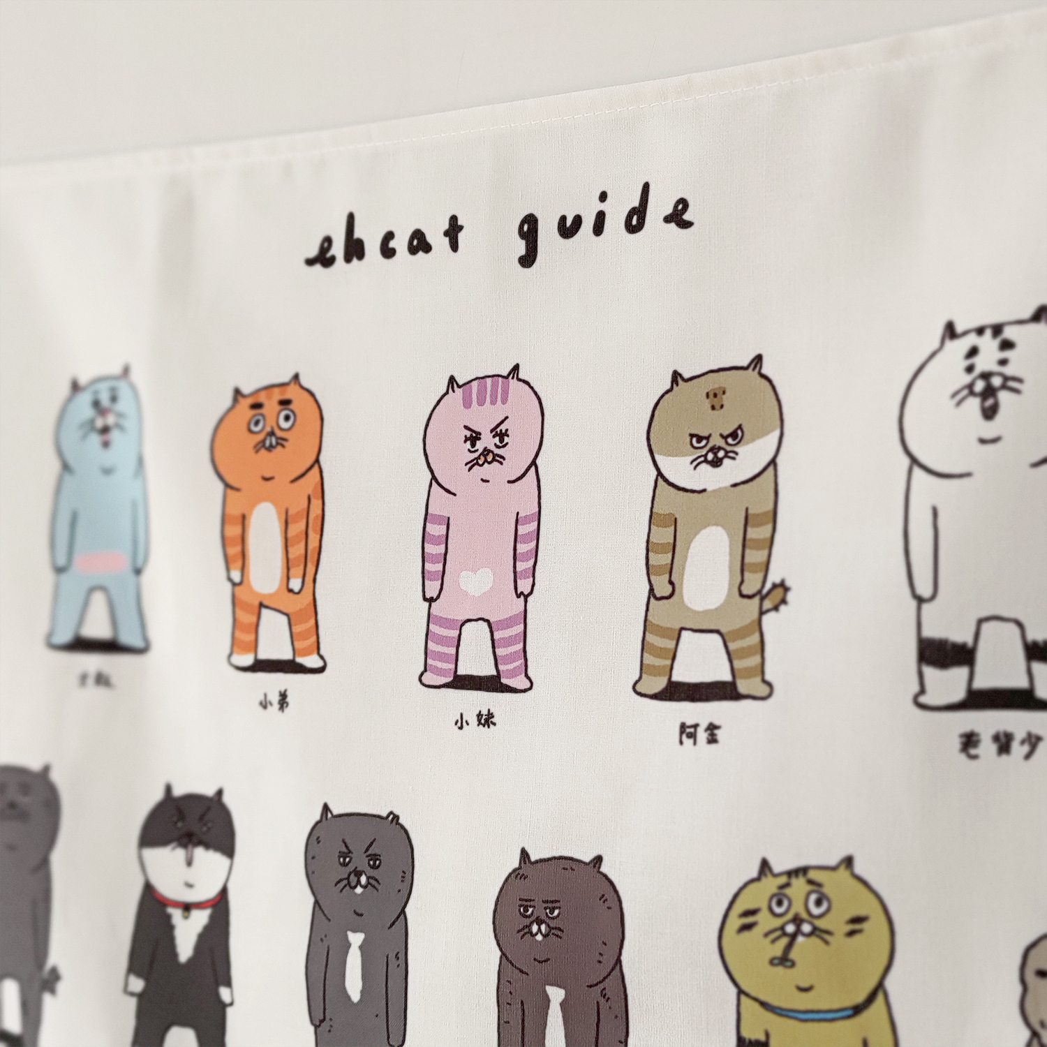 【ehcat貓室友】貓室友圖鑑布旗 2.0