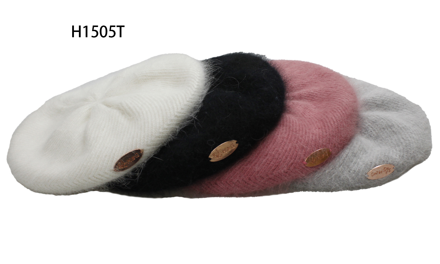 【肌暖】兔羊毛雙層加厚女士貝蕾帽丨H1505T