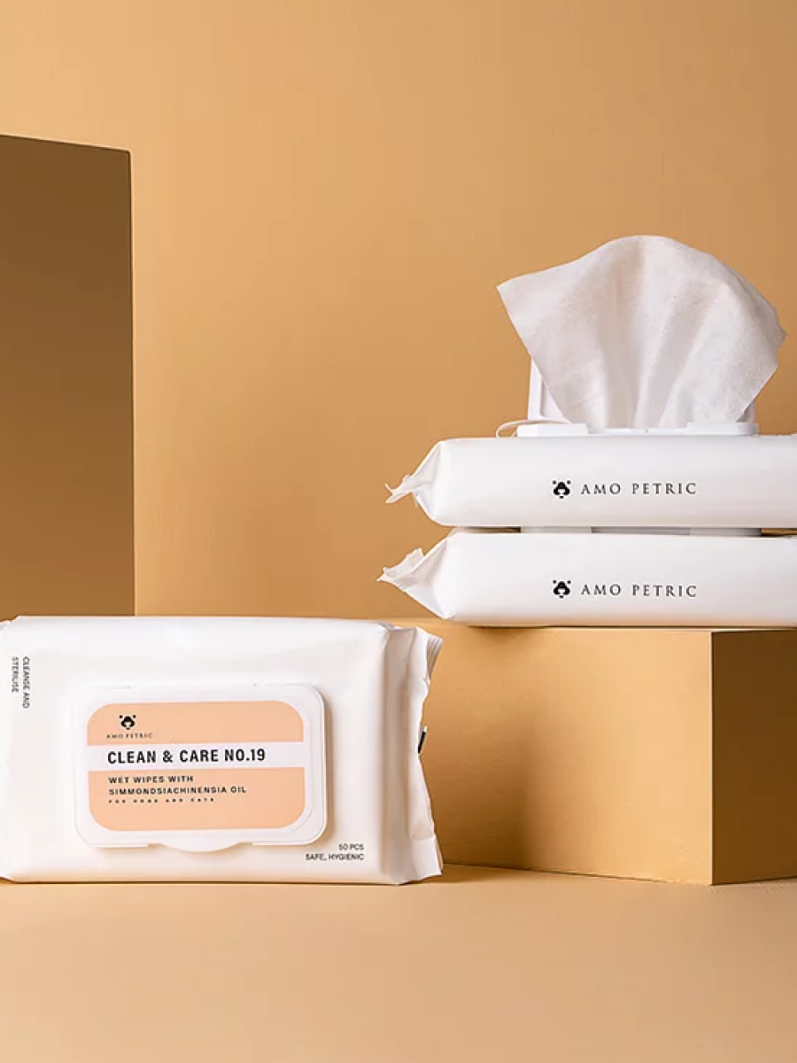 【Amo Petric】荷荷巴油寵物護理濕巾 | 舒適清潔