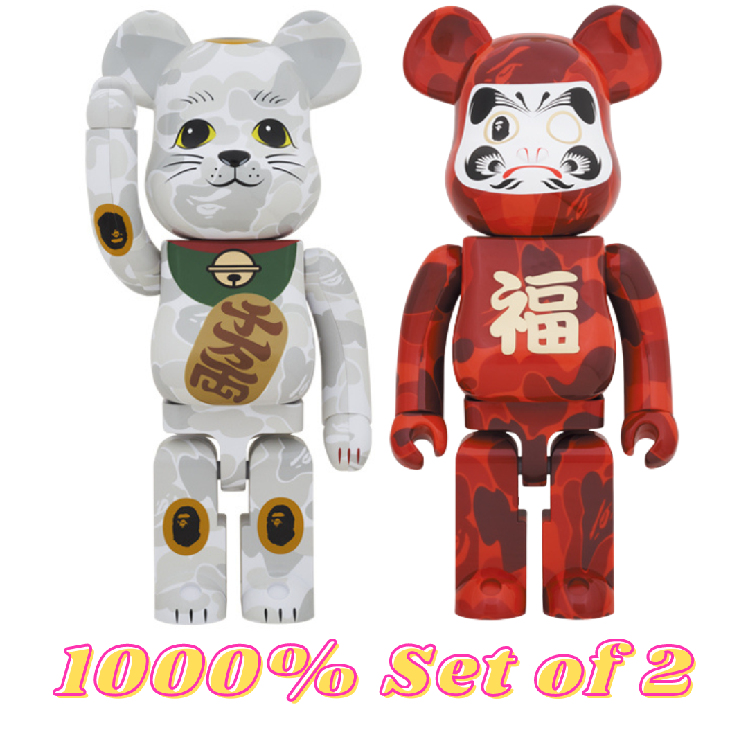 NEW YEAR BE@RBRICK BAPE 達磨 1000% DARUMA-