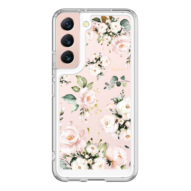 Samsung  S22 + 手機防摔殼百花綻放