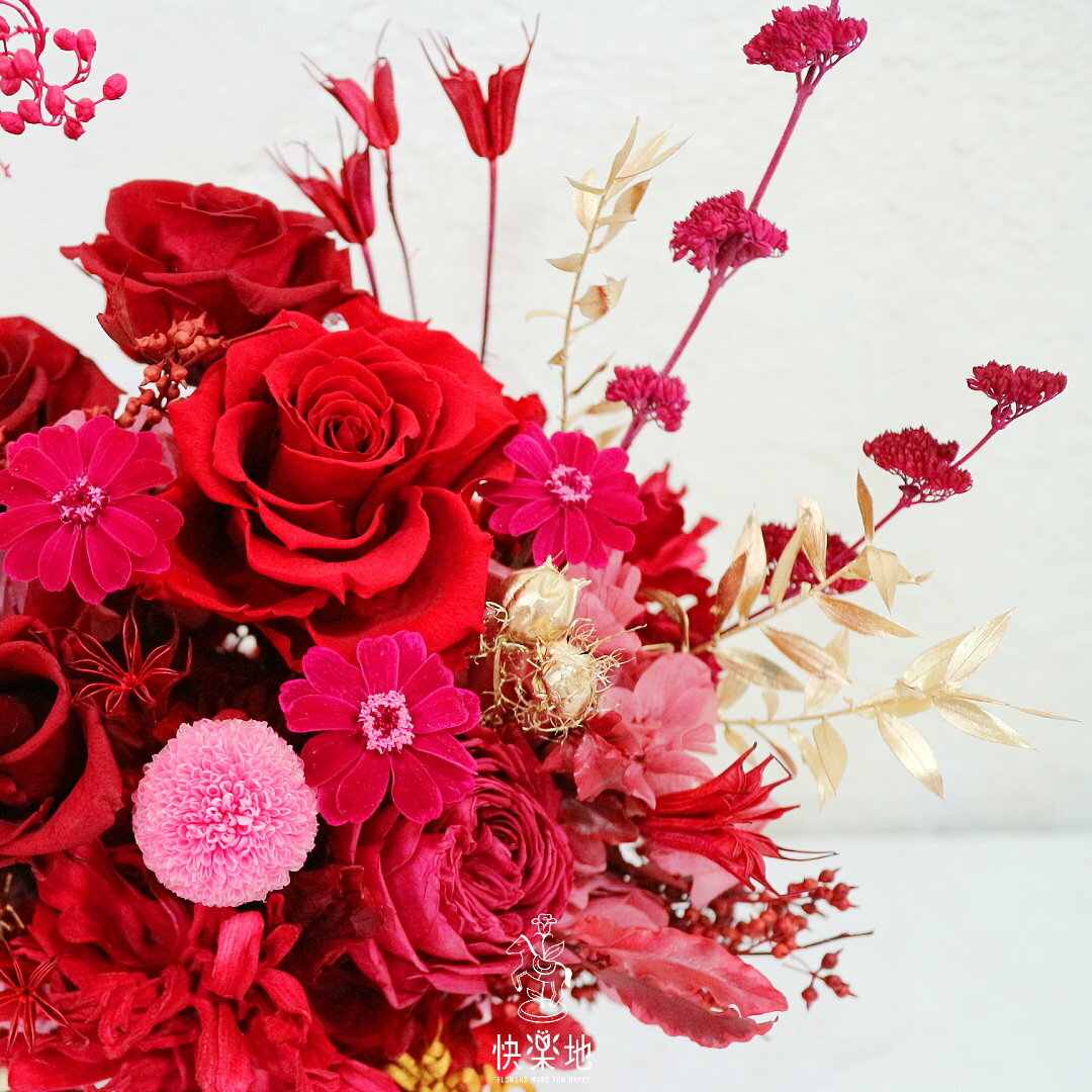 喜慶臨門 I 永生花 ‧ 不凋花  PF22023