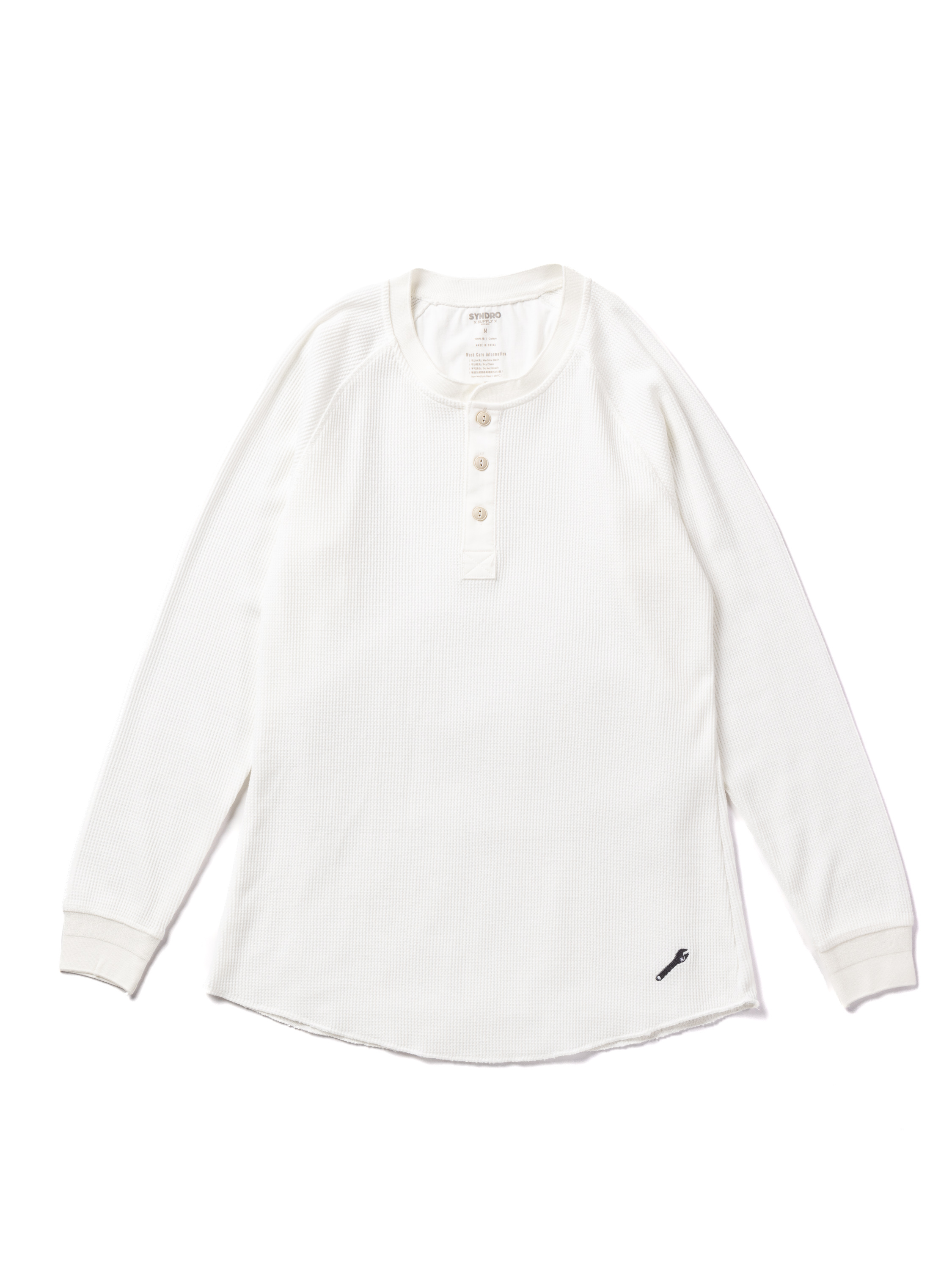 SYNDRO SUPPLY - WAFFLE L/S HENLEY SHIRT