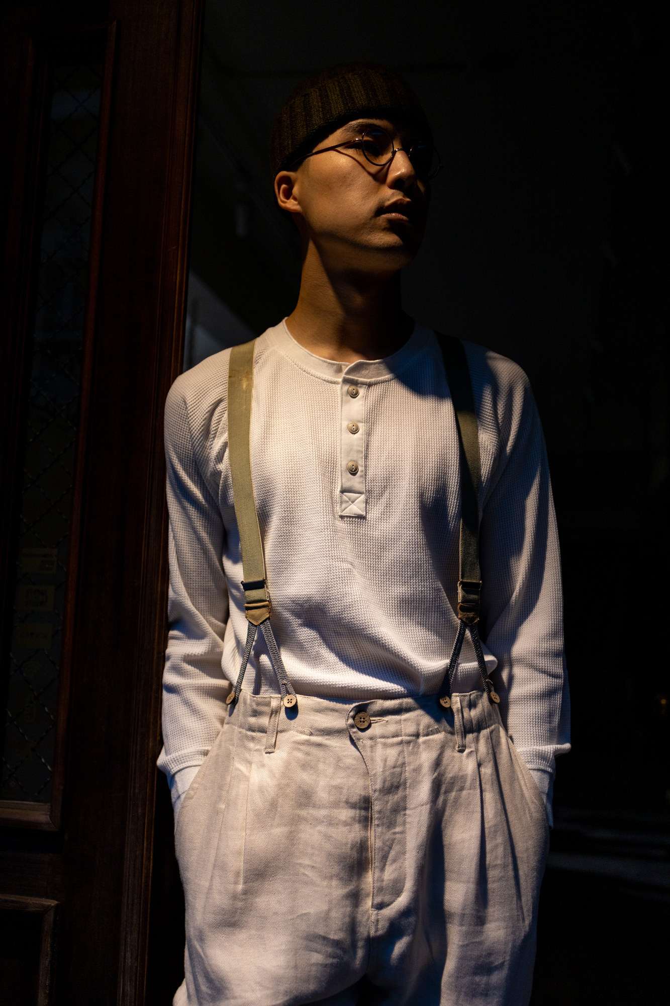 SYNDRO SUPPLY - WAFFLE L/S HENLEY SHIRT