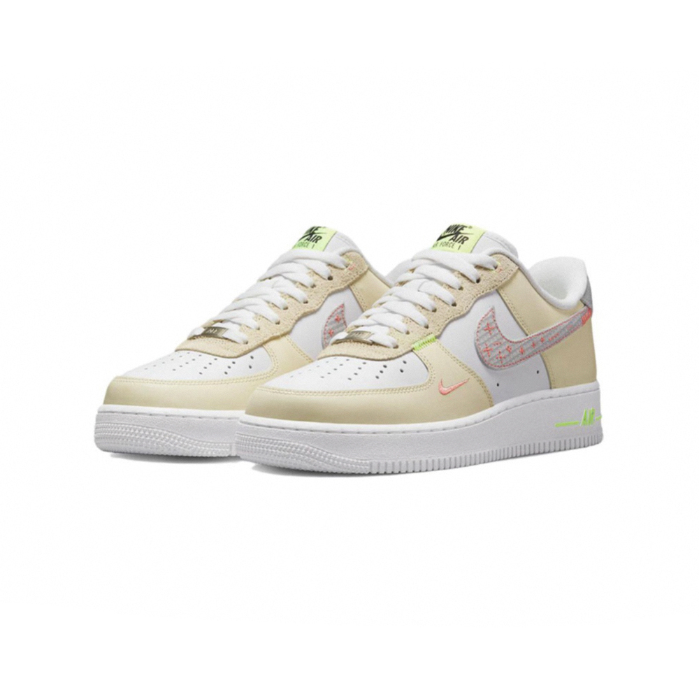 Nike Air Force 1 Low 螢光 奶油縫線 FB1852-111