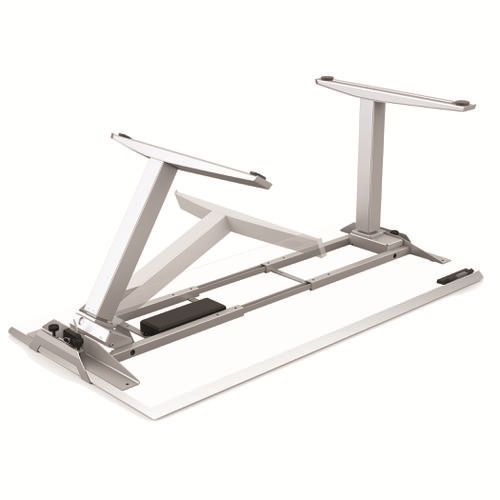 Fellowes Levado Height Adjustable Desk White/Maple 1,400 (W) x 800 (D) x 1,257 (H) mm (Part No.: 9708701/9709301)