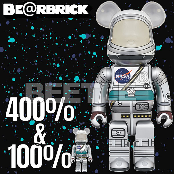 BEETLE BE@RBRICK NASA 水星計畫太空人ASTRONAUT 庫柏力克熊100% 400