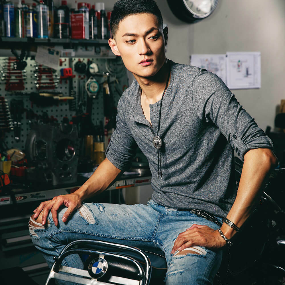 叢林怒熊角盾款 保羅領帶/BoloTie/美式領帶－快速出貨