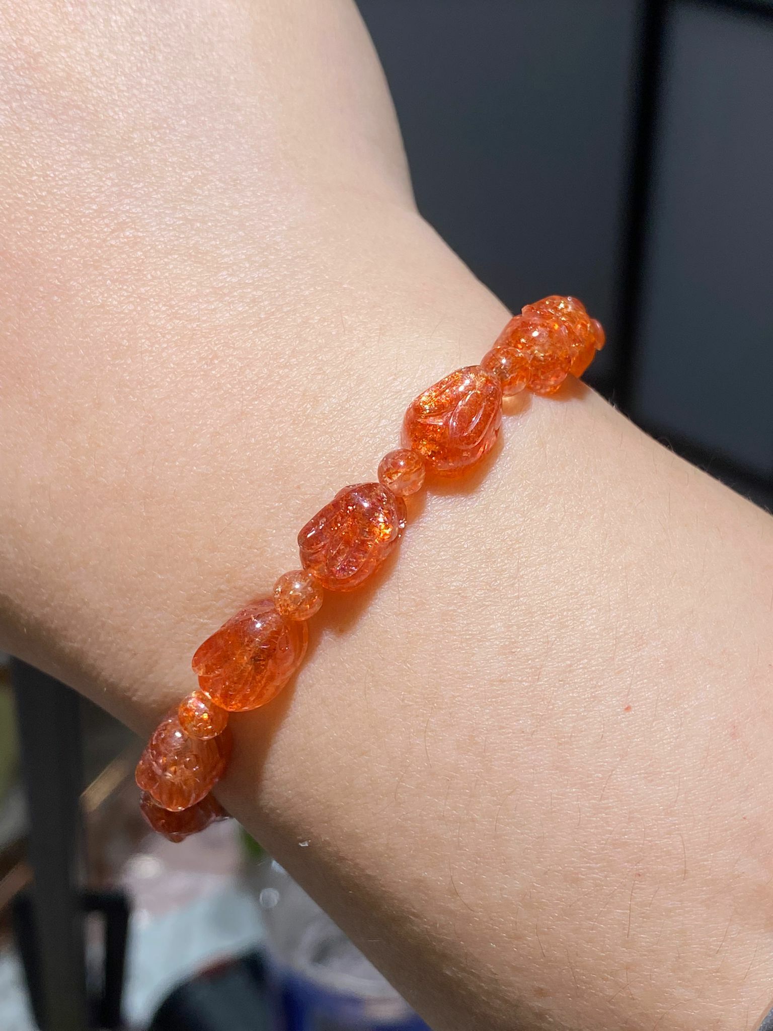 頂級金太陽草莓兔仔手串