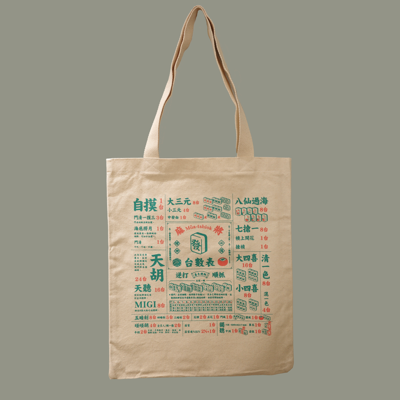 台數表Project -台數表帆布袋