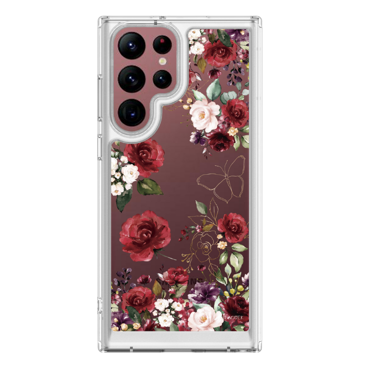 Samsung  S22 Ultra 手機防摔殼皇室花園
