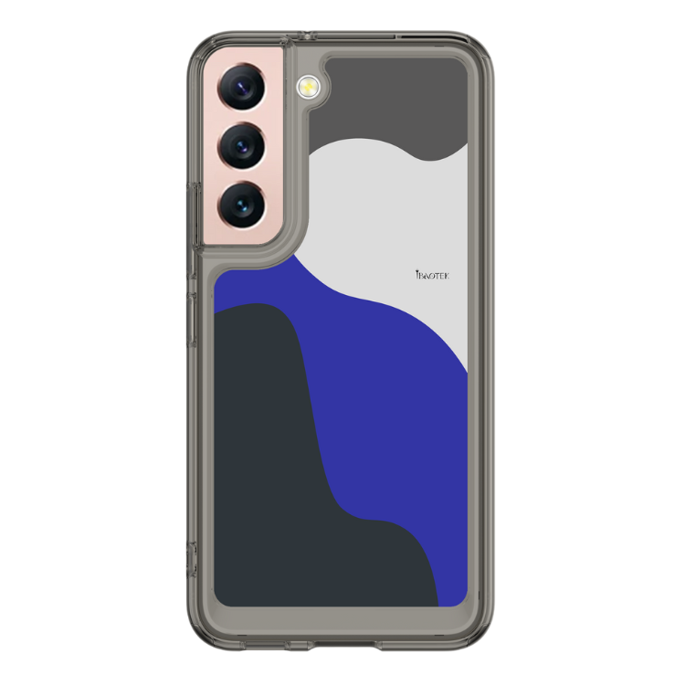 Samsung  S22+ 手機防摔殼深藍幾何