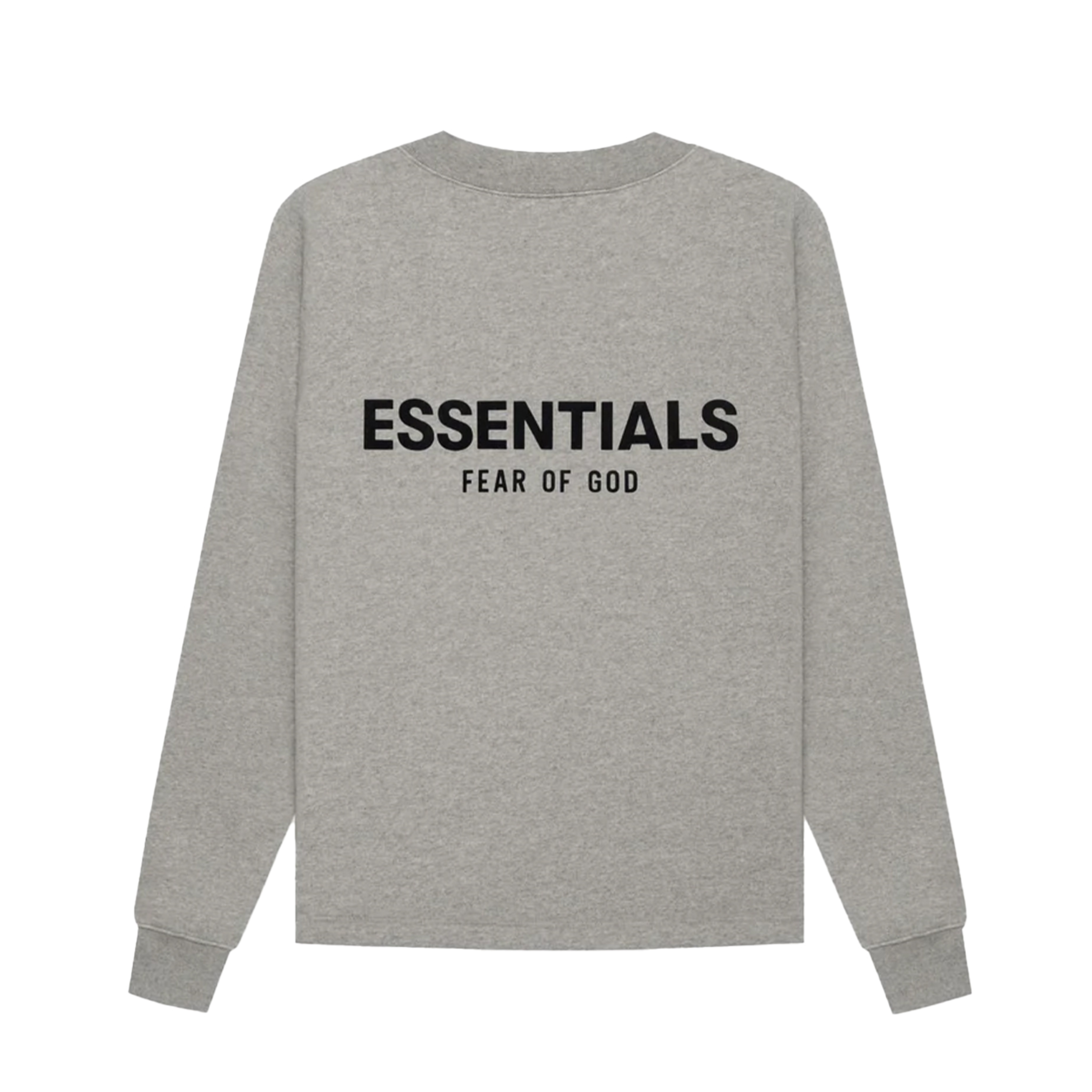 FOG Essentials Gray Relaxed Sweatshirt Oatmeal 大學T 背後立體 LOGO 192su224458f