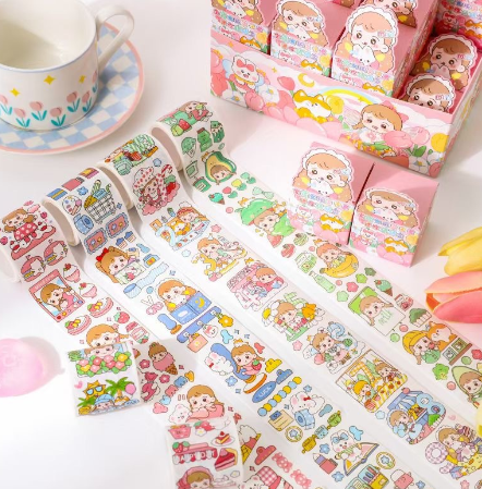 清货 宝藏女孩栗子君迷你 胶带盲盒