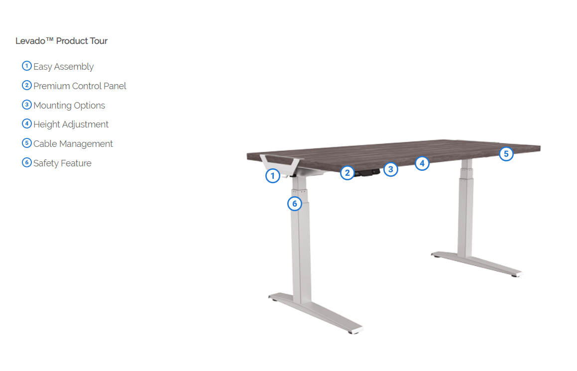 Fellowes Levado Height Adjustable Desk White/Maple 1,600 (W) x 800 (D) x 1,257 (H) mm (Part No: 9708801/9739401)