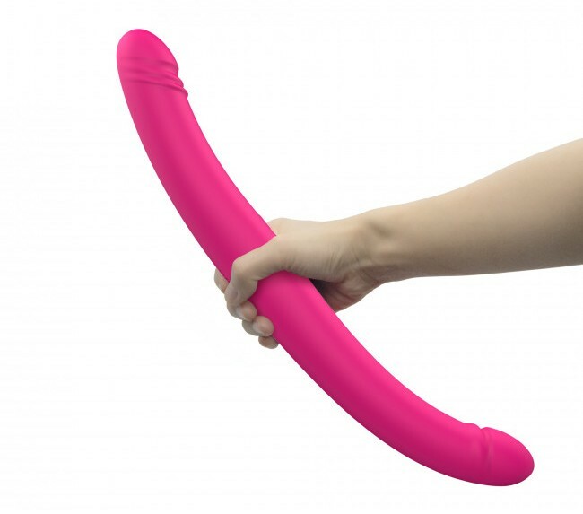 〔法國品牌〕Dorcel Orgasmic 雙頭推撞震動假陽具 - 粉紅色