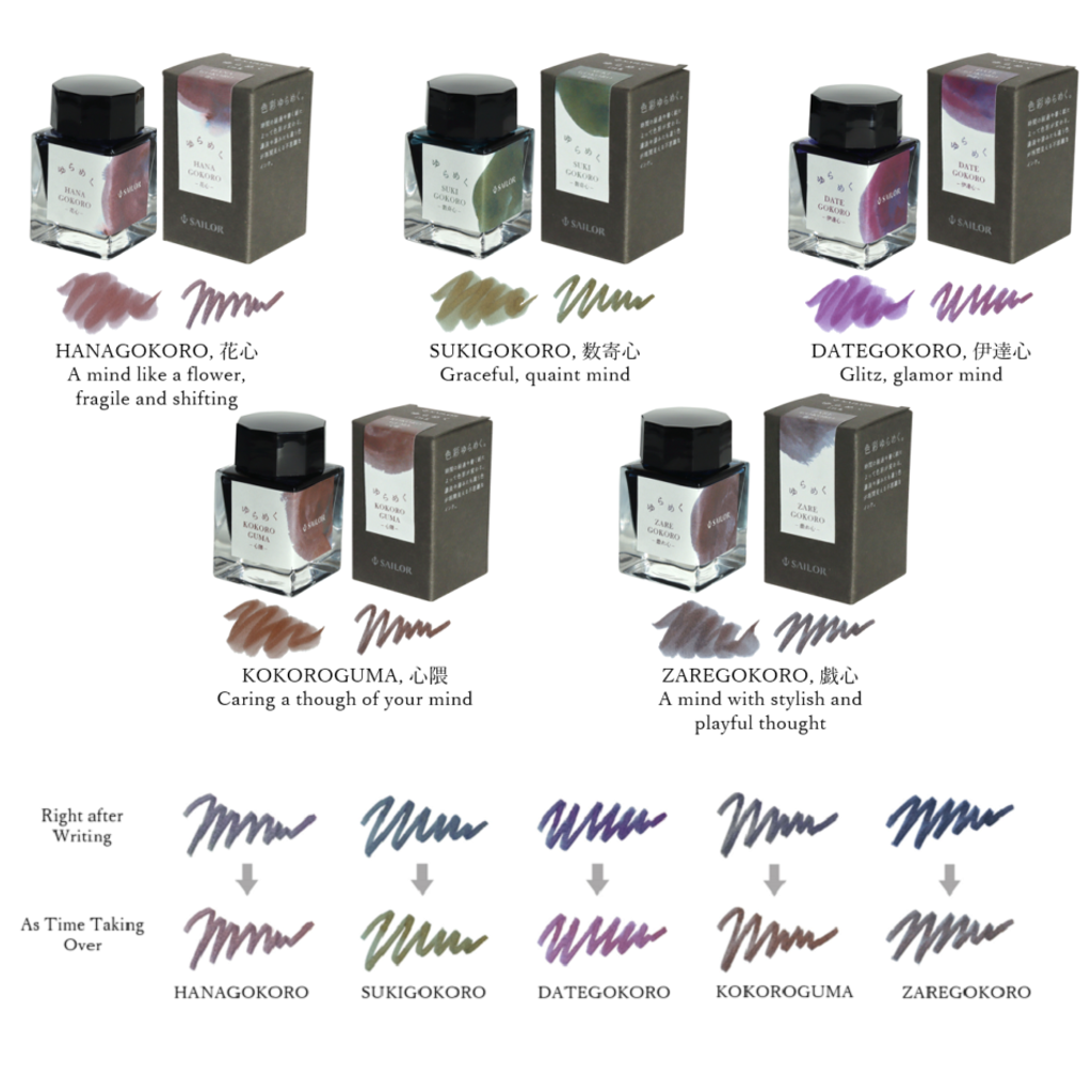 第二彈 SAILOR Yurameku 渲染 暈染墨水 鋼筆墨水