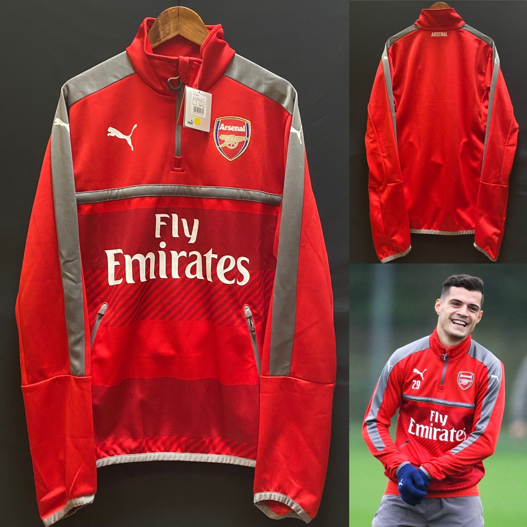 (Player Issue) Arsenal 2016-2017 Puma Player Issue Training Shirt