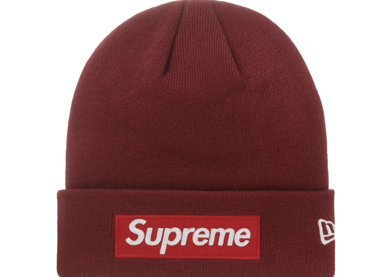 Supreme New Era Box Logo Beanie FW22 針織帽冷帽潮帽男女