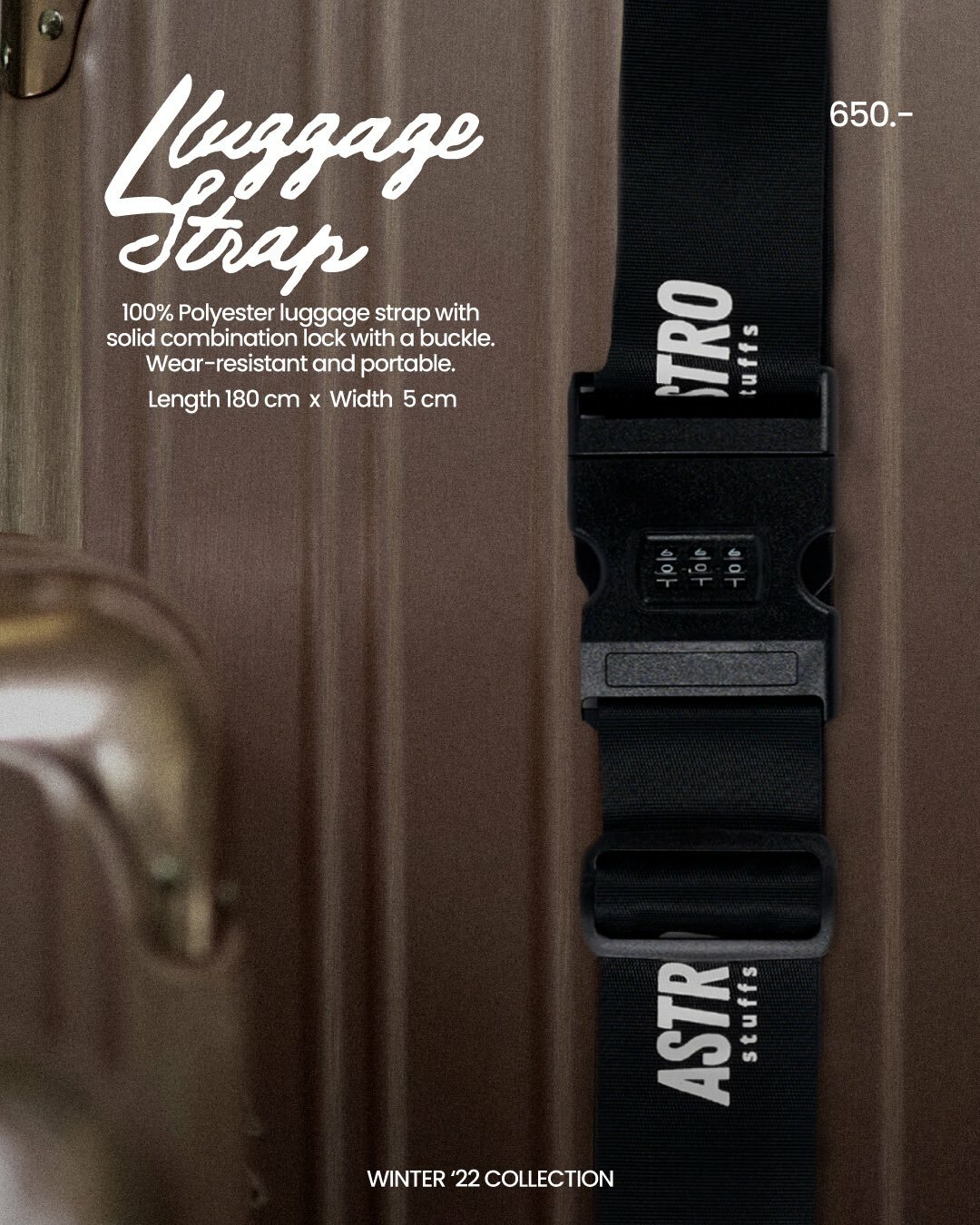 Astrostuffs Winter '22 Colllection Luggage Strap