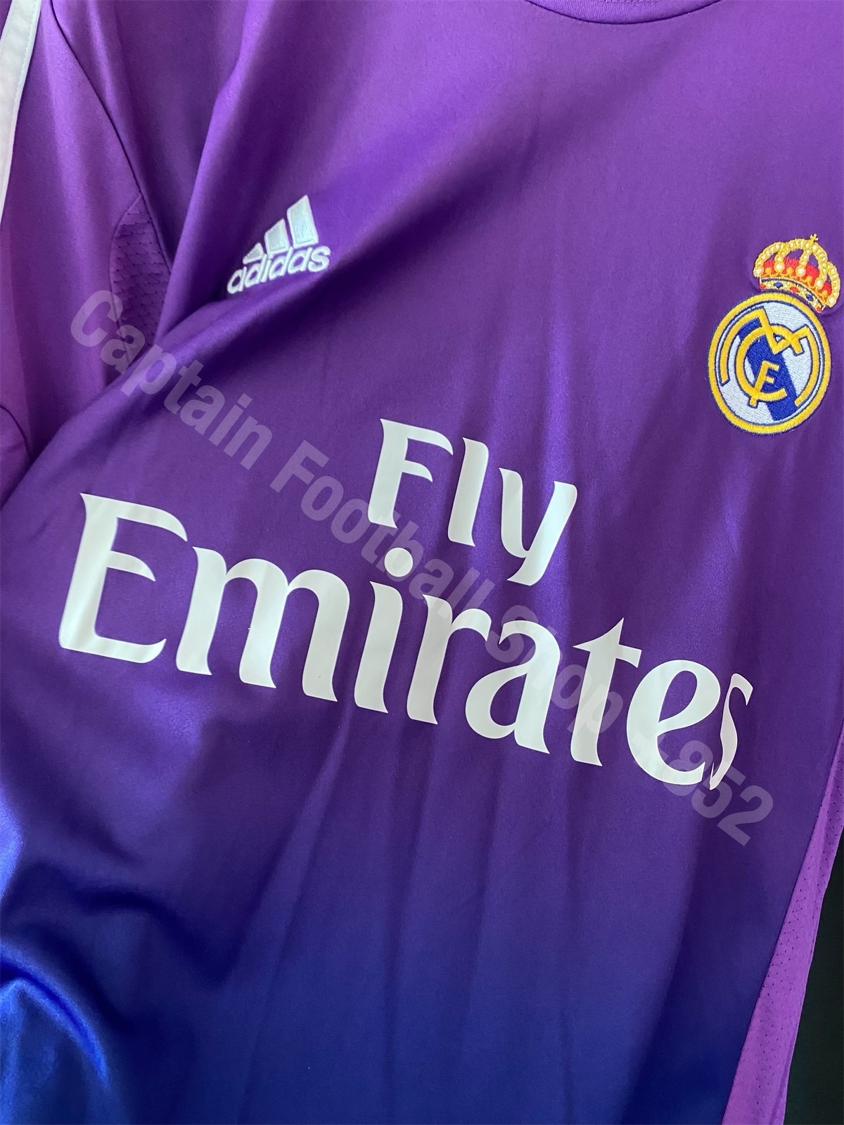 Real Madrid 2015-16 Adidas purple Goalkeeper shirt #1 I