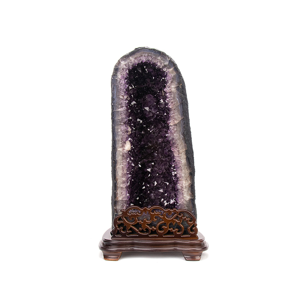 巴西紫水晶洞 25.7kg 木型晶洞