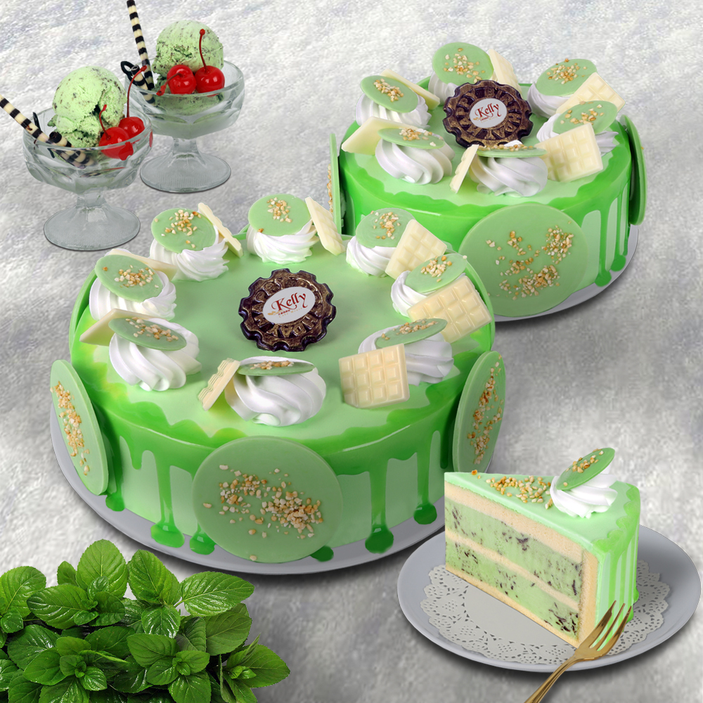 Peppermint Ice Cream Cake