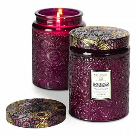 Voluspa Santiago Huckleberry Large Jar Candle 聖地亞哥越橘莓