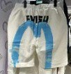 [S] EVISU COMMON BIG HILLS PAINTING DAIMARU SHORTS,WHITE, EU2UZP705-WHITE [FINAL SALE] (SEV160)