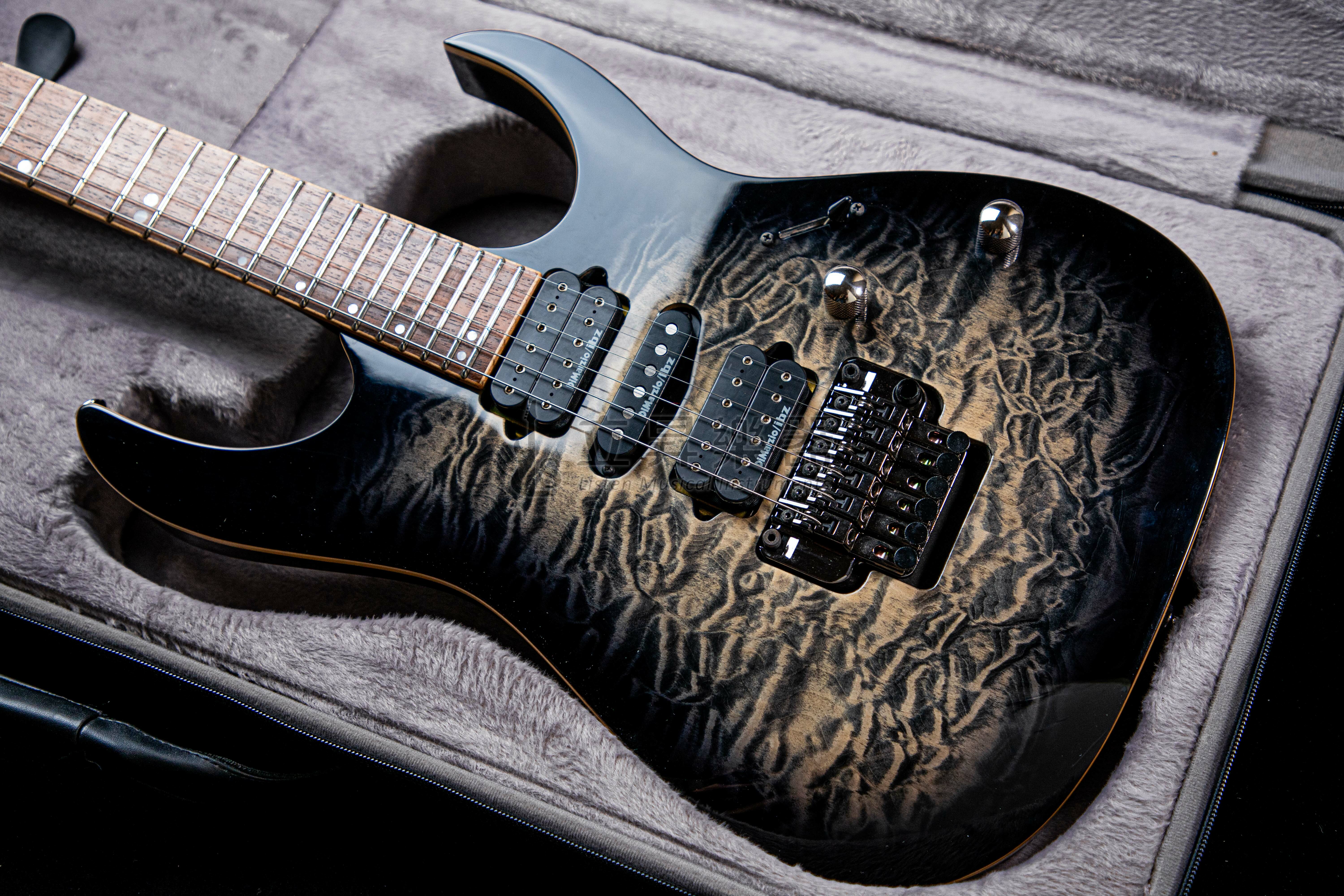 Ibanez RG970WQMZ-BIB 黑色冰紋漸層 大搖座電吉他 原廠硬盒