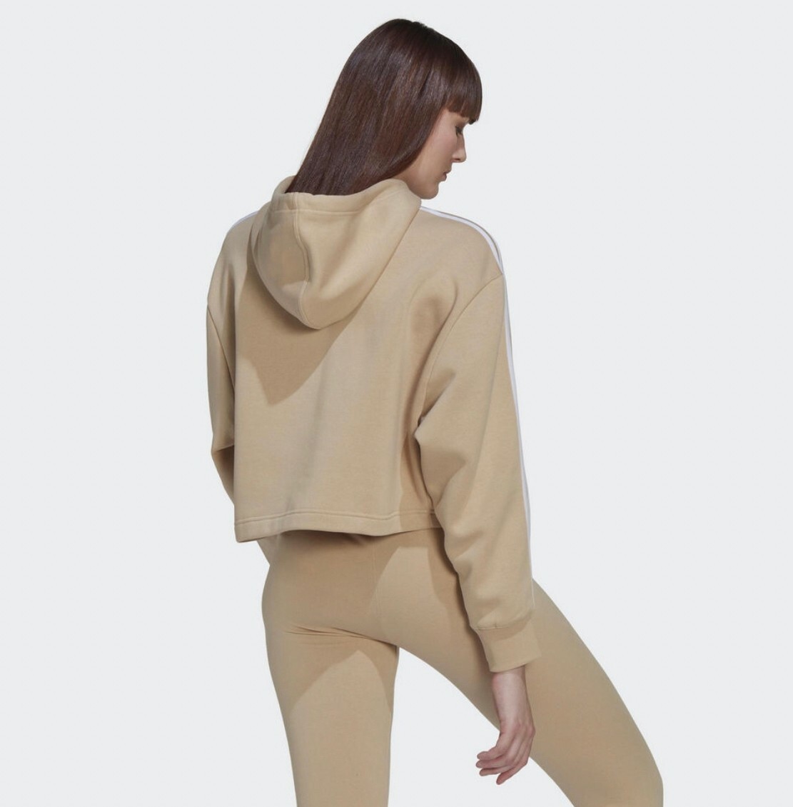 ADIDAS ADICOLOR 女 連帽T恤 卡其HN5883 Dec lu