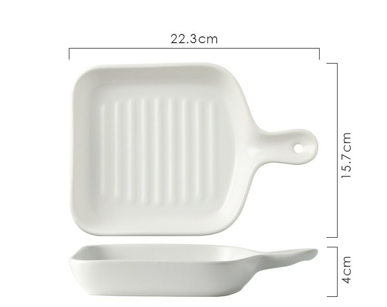 《1491》簡約馬卡龍陶瓷手柄盤