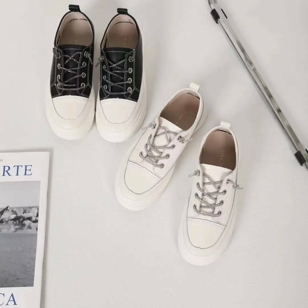 靚晶晶鞋帶牛皮懶人鞋