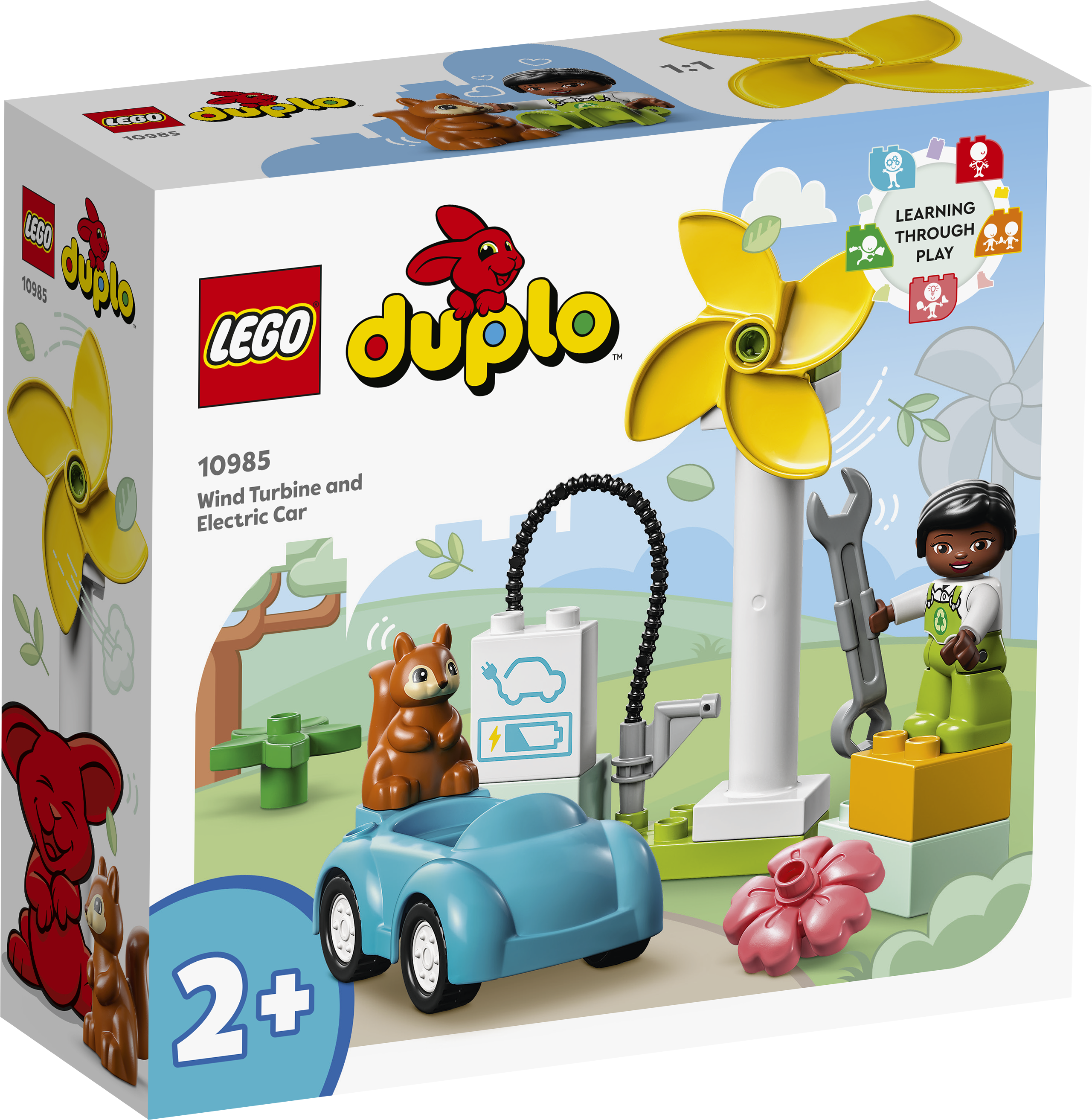 [飛米樂高積木專賣店] LEGO 10985 Duplo-風力發電機和電動車