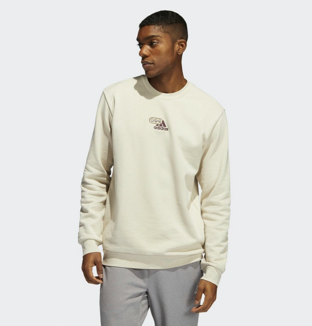 ADIDAS M OPTI G SWT 男 長袖上衣 白 HM2497 Dec lu