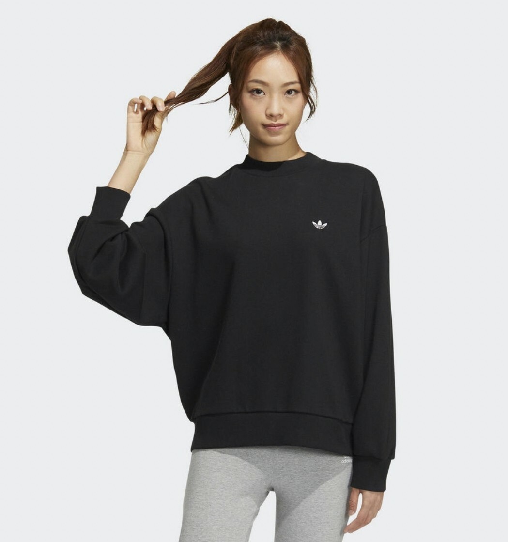 ADIDAS ADIBREAK CREW 女 長袖上衣 黑IC8132 Dec lu