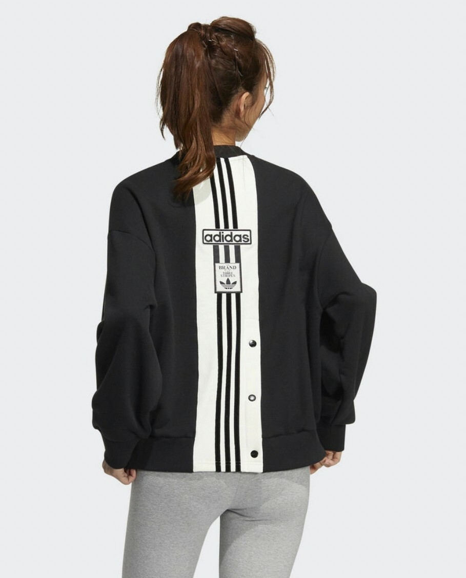 ADIDAS ADIBREAK CREW 女 長袖上衣 黑IC8132 Dec lu