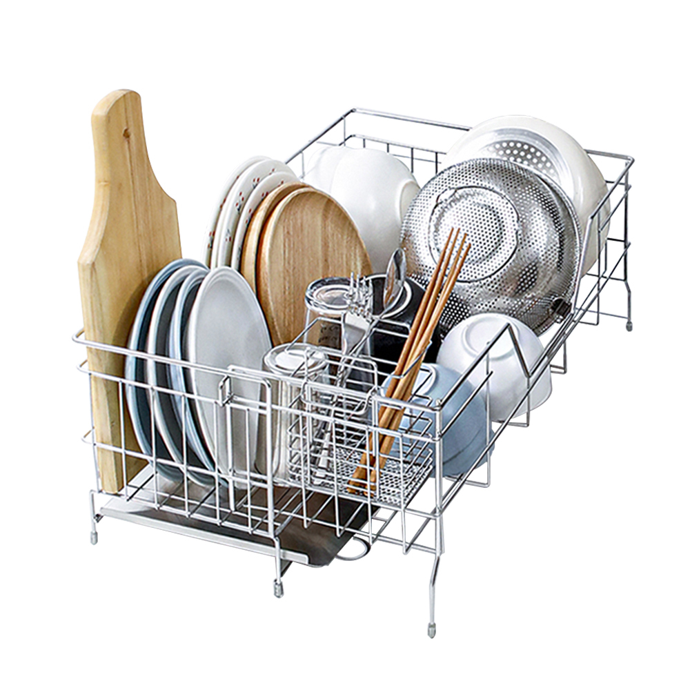 【慢慢家居】304不鏽鋼-廚房水槽可伸縮瀝水籃