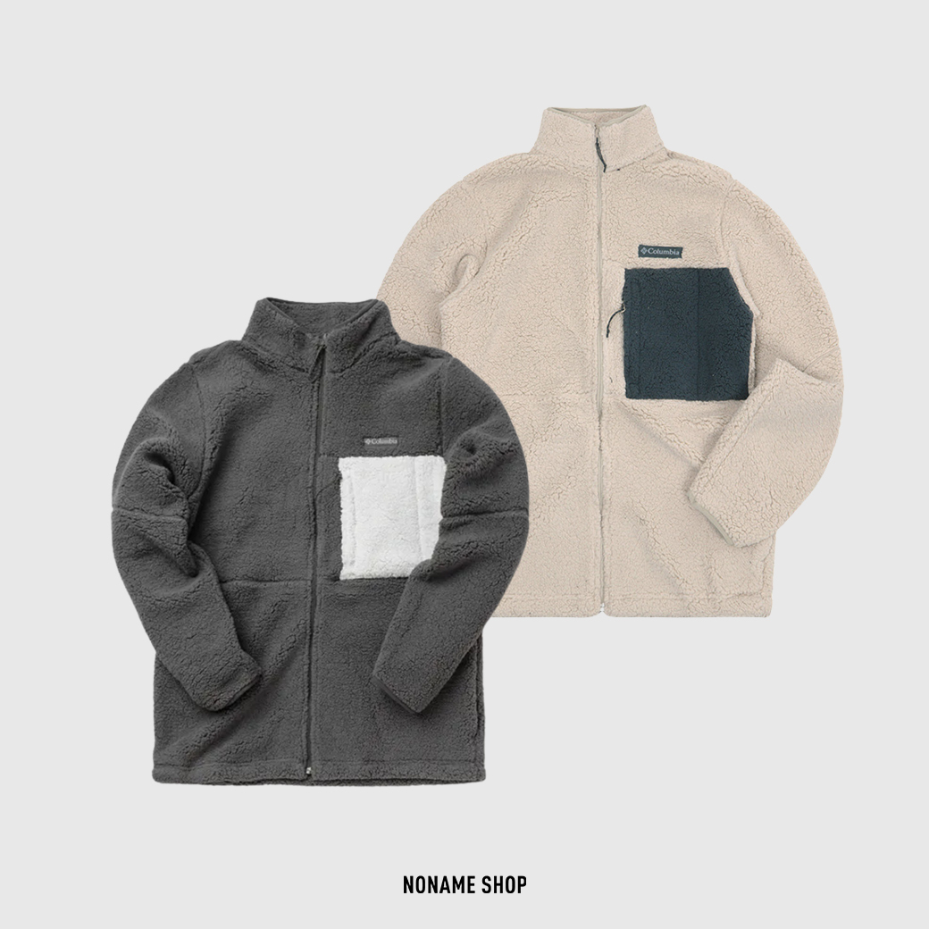 COLUMBIA FLEECE JACKET 哥倫比亞 撞色 絨毛 外套 兩色 (男款)