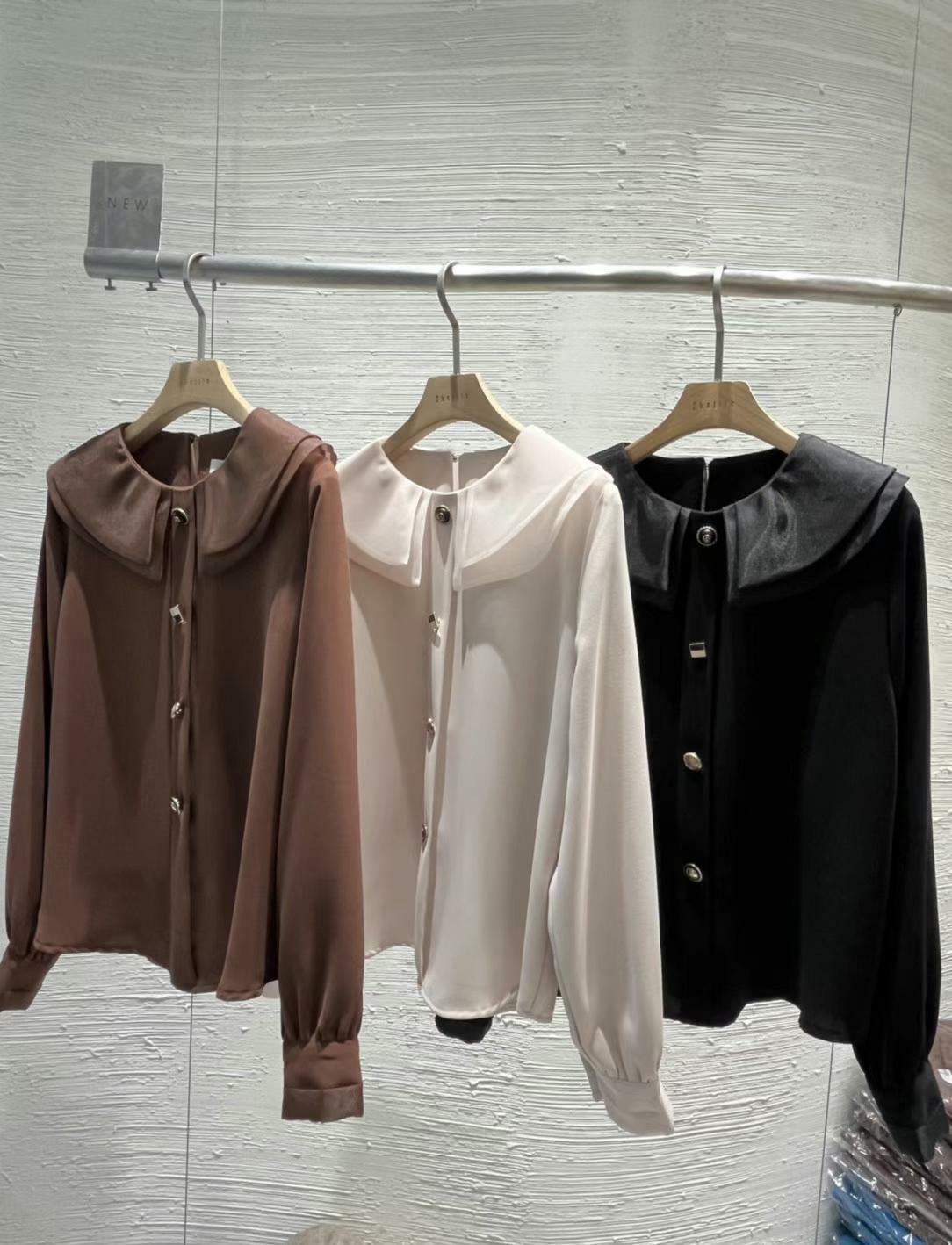 #1821 雙層娃娃領特色鈕襯衫