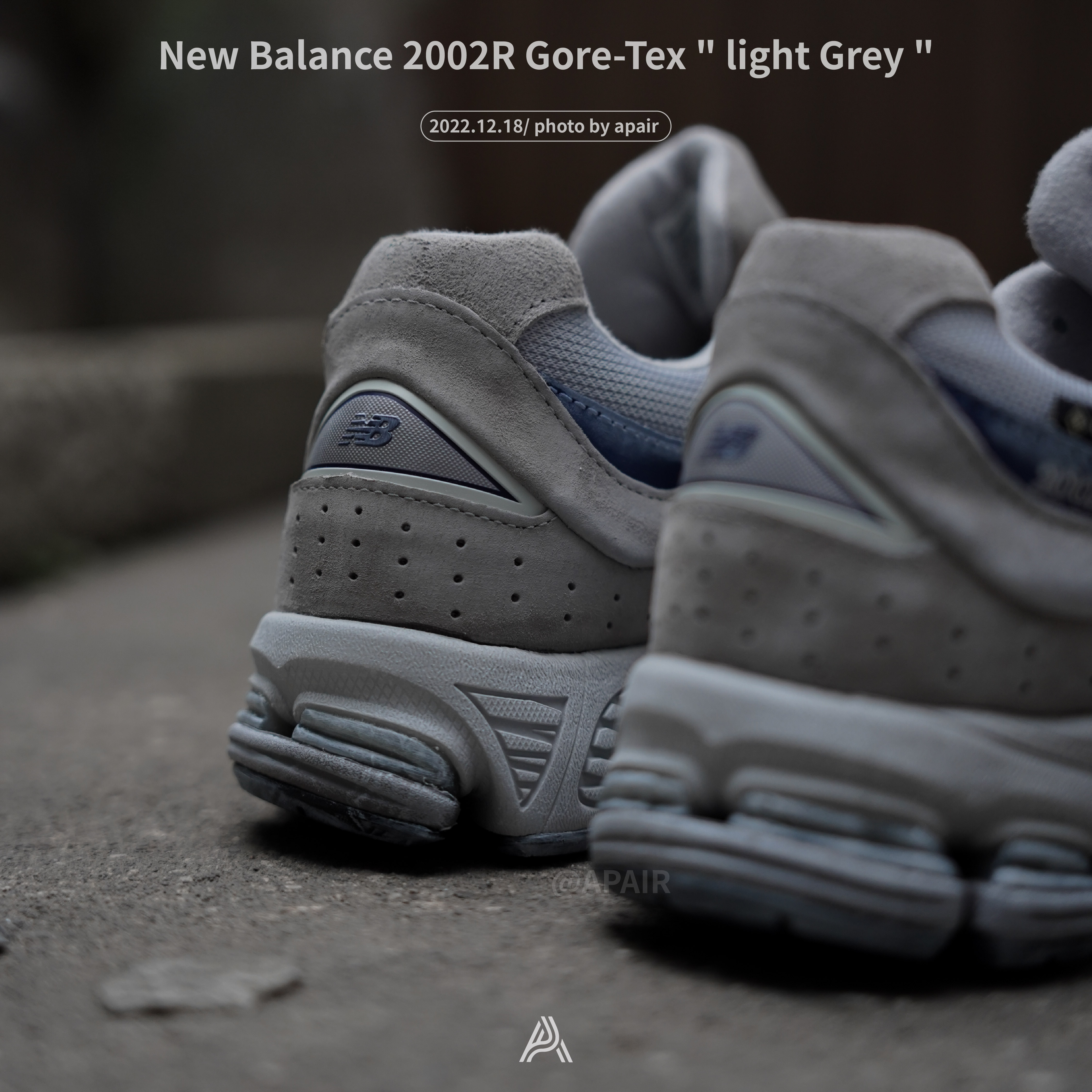 APAIR】預購New Balance 2002r Gore-tex 灰藍M2002RXB