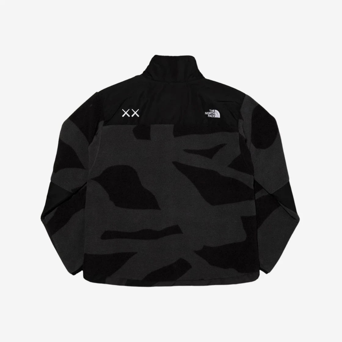 -(B5d04)-THE NORTH FACE X KAWS RETRO 1995 DENALI JACKET BLACK PRINT 抓絨夾克外套 聯名FW22-7WMB 黑色(7H0)/黑白(8K4)