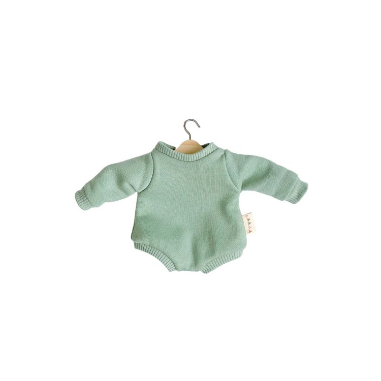 加拿大Huggabeau 手作娃娃衣服 Bubble Romper - Mint