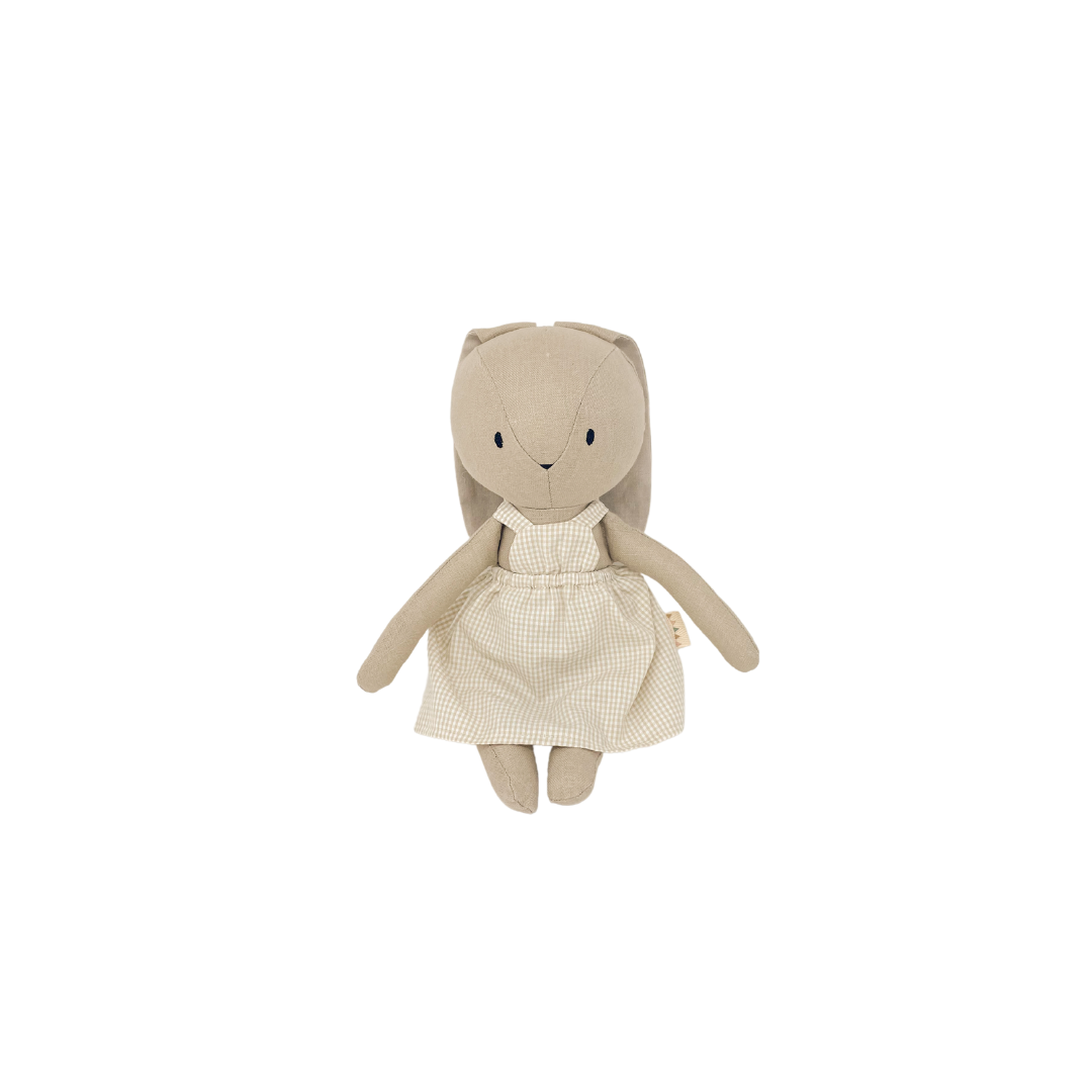 加拿大Huggabeau 手作娃娃衣服 Dress - Champagne Gingham