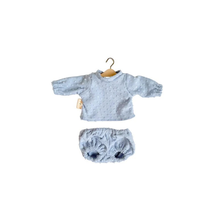 加拿大Huggabeau 手作娃娃衣服 Pom Pom Set - Sky