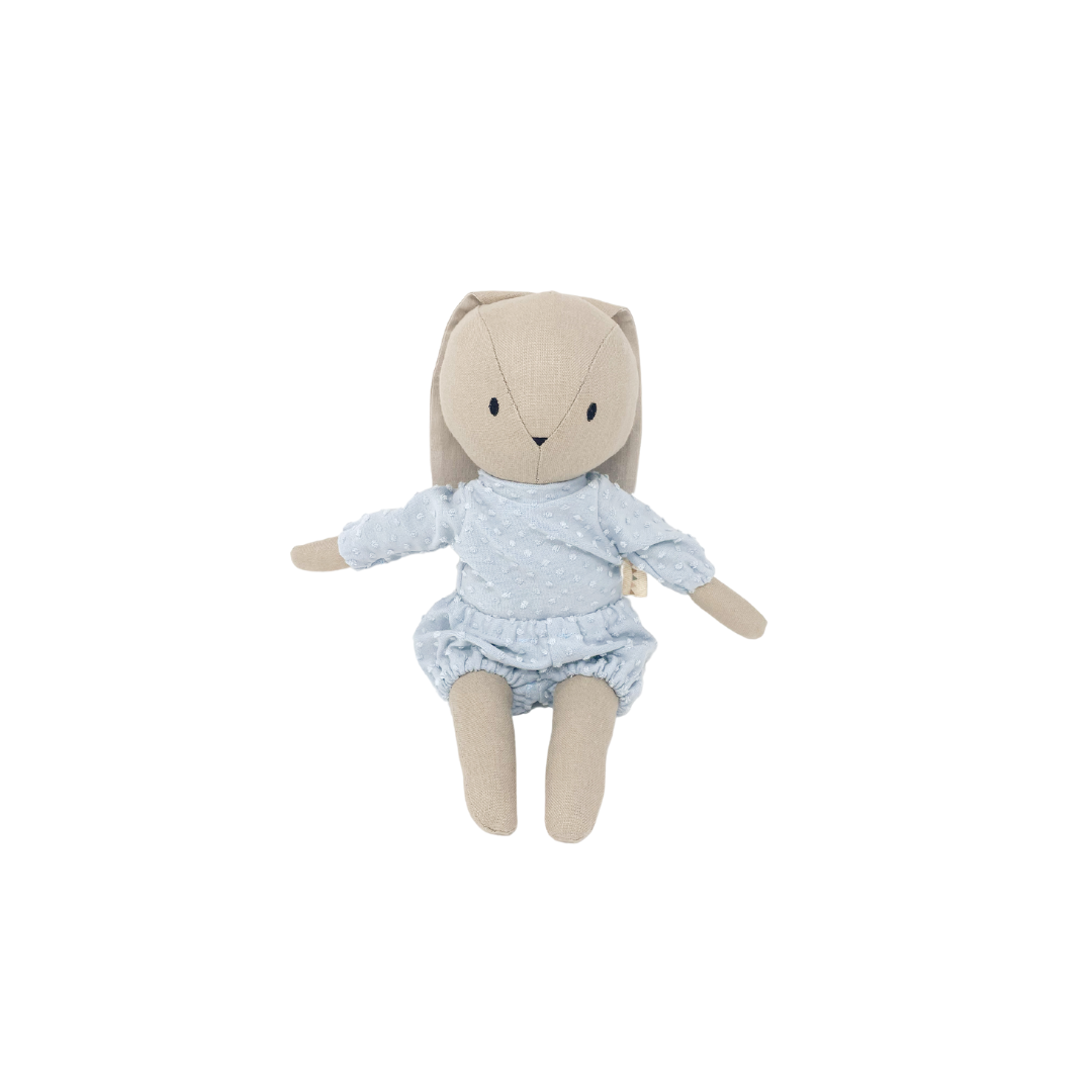 加拿大Huggabeau 手作娃娃衣服 Pom Pom Set - Sky