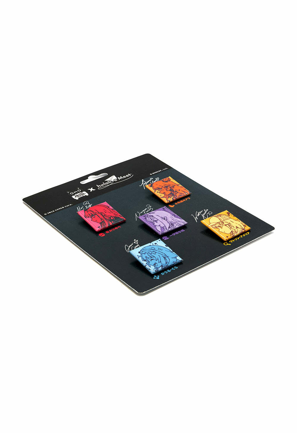 「官方代購」Hololive EN X OMOCAT - holoMeet button Pin Set EN