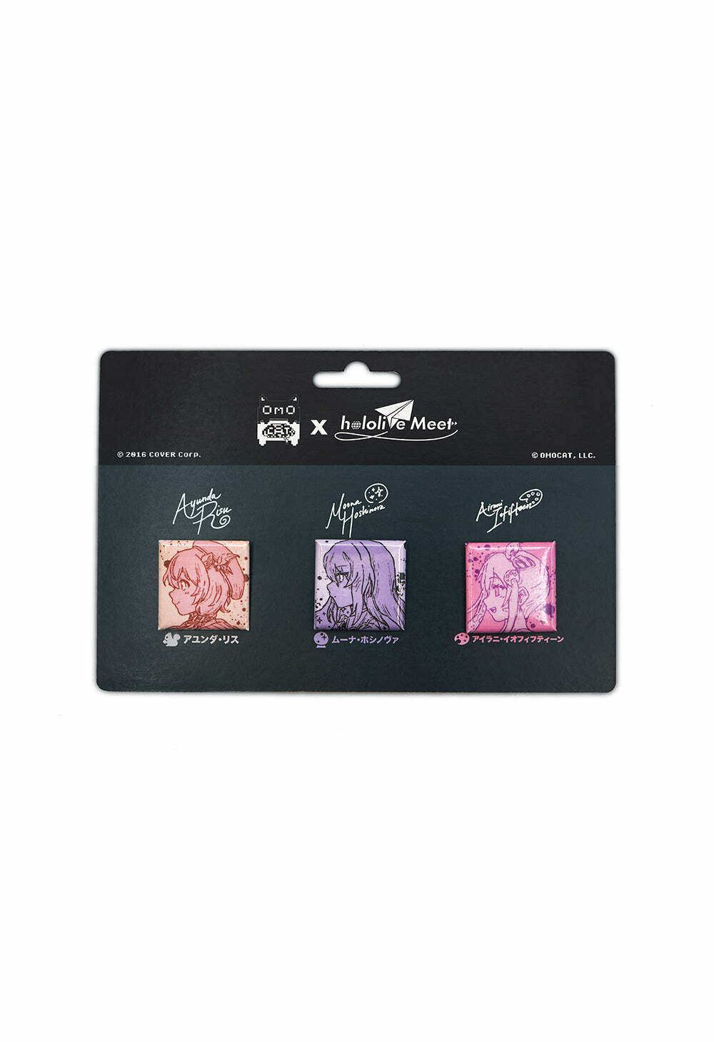 「官方代購」Hololive ID X OMOCAT - holoMeet button Pin Set ID