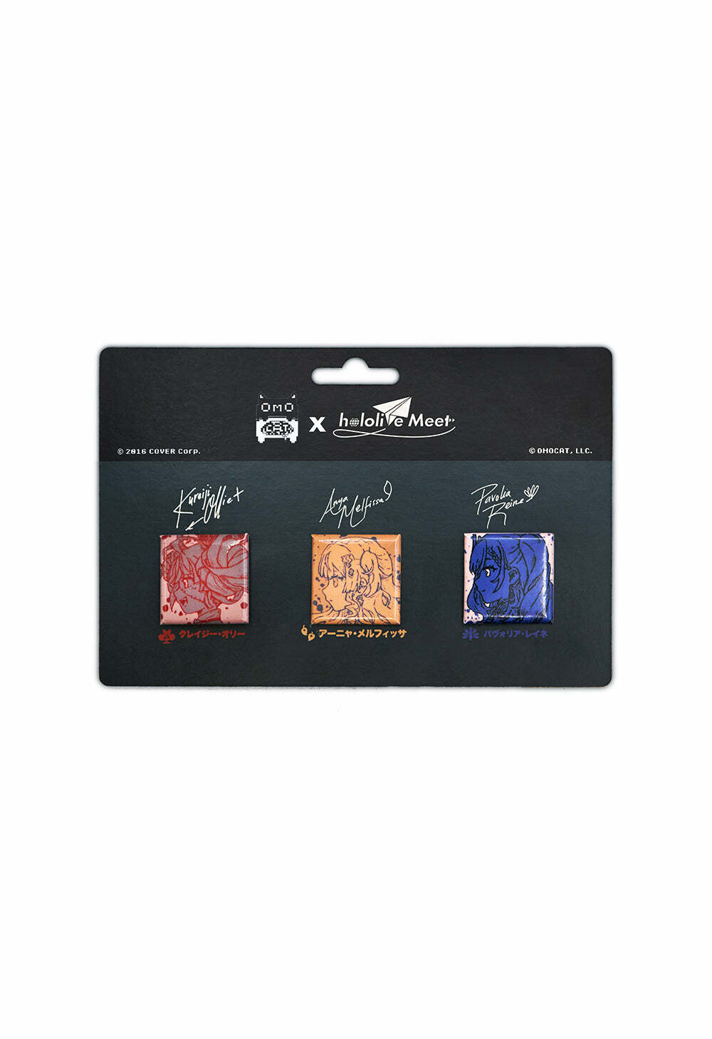 「官方代購」Hololive ID X OMOCAT - holoMeet button Pin Set ID